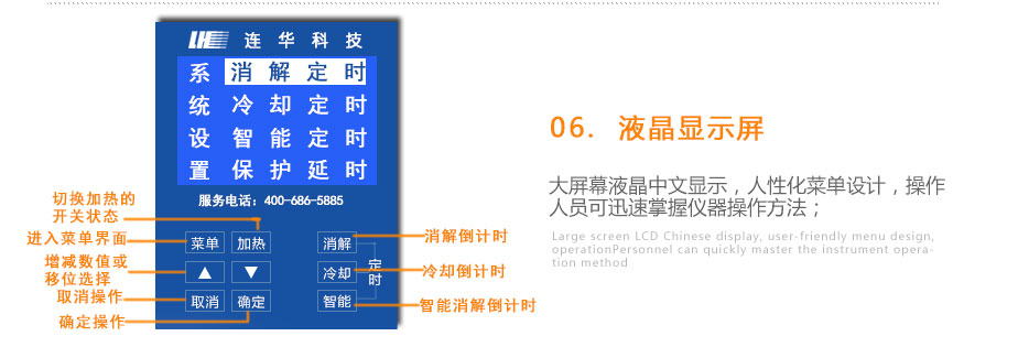 連華科技5B-1B雙溫區智能消解器