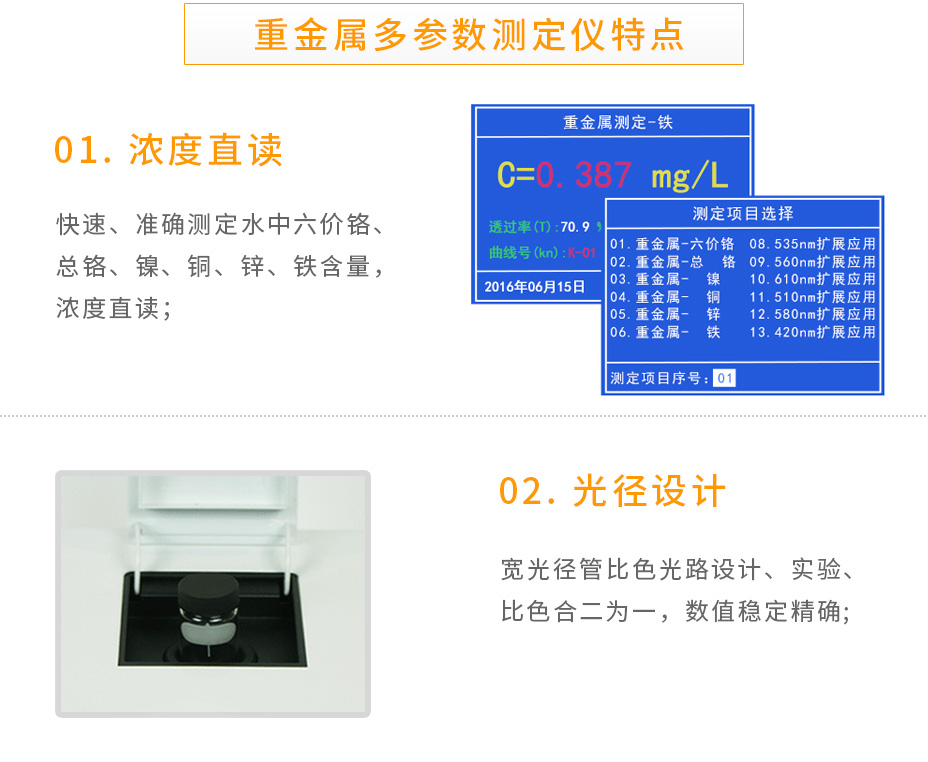 連華科技LH-MET100重金屬多參數(shù)測定儀